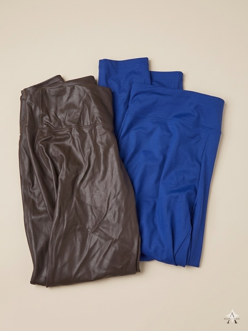 Blue and Dark Brown Leggings Duo